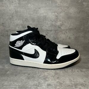 Nike Air Jordan 1 Mid SE 'All Star' Sneakers DD1649-001 Mens sz 11 - black/white